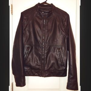 Black Express Faux Leather Jacket